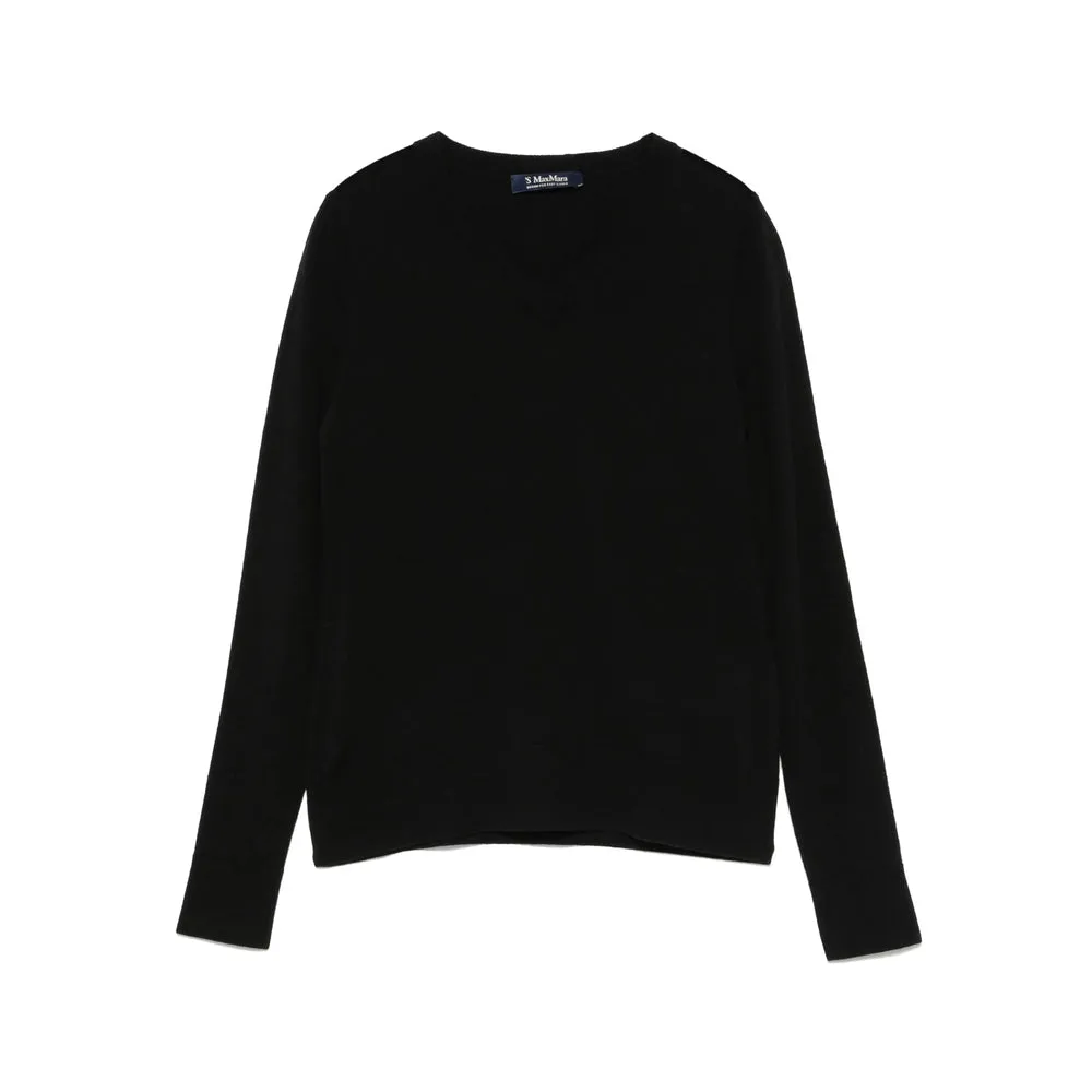 Max Mara Black V-Neck Sweater sold by Lord & Taylor