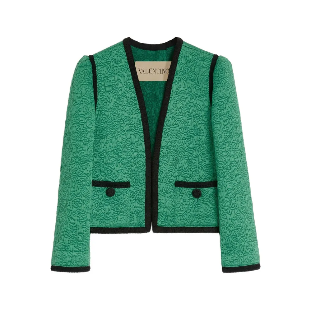 Valentino Green Cropped Jacket sold by Lord & Taylor