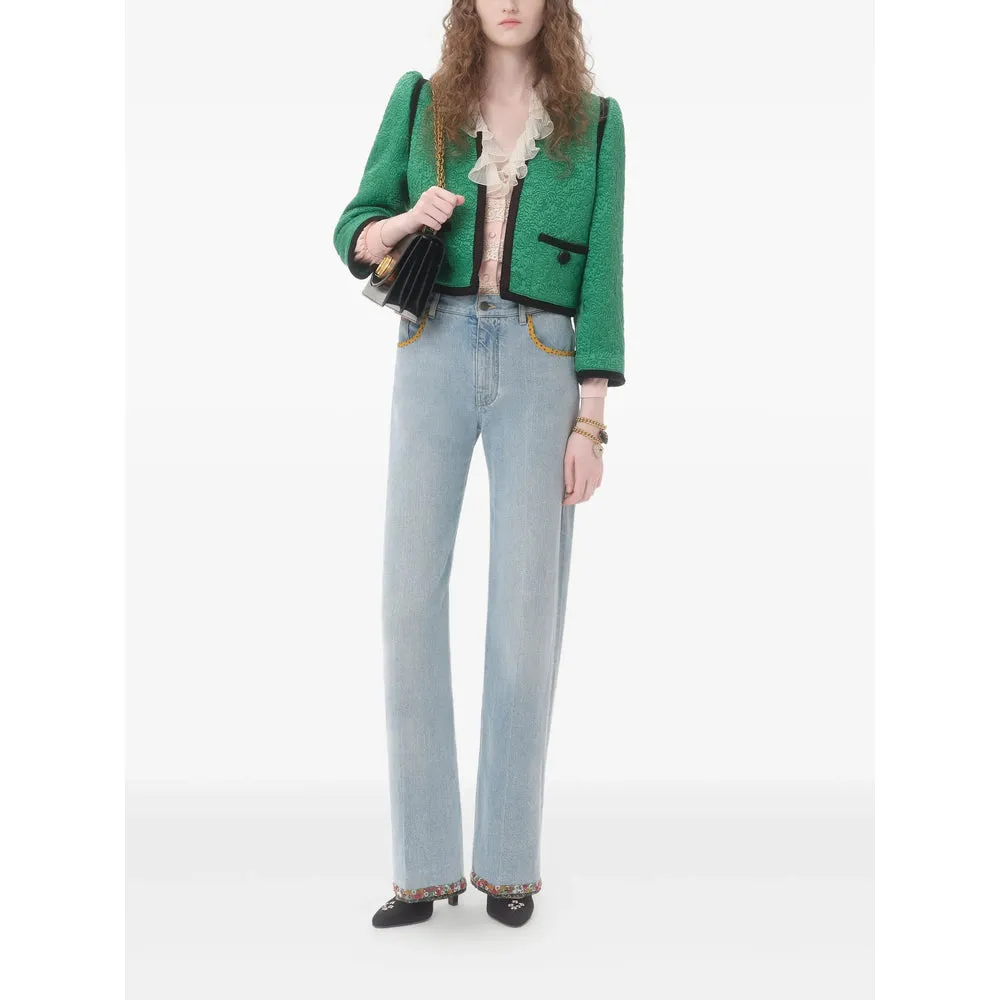 Valentino Green Cropped Jacket sold by Lord & Taylor product image thumbnail 3