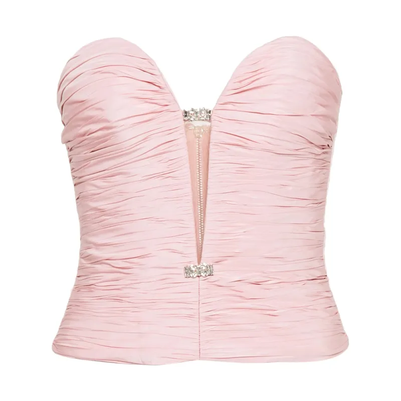 Nafsika Skourti Blush Pink Corset Top sold by Lord & Taylor