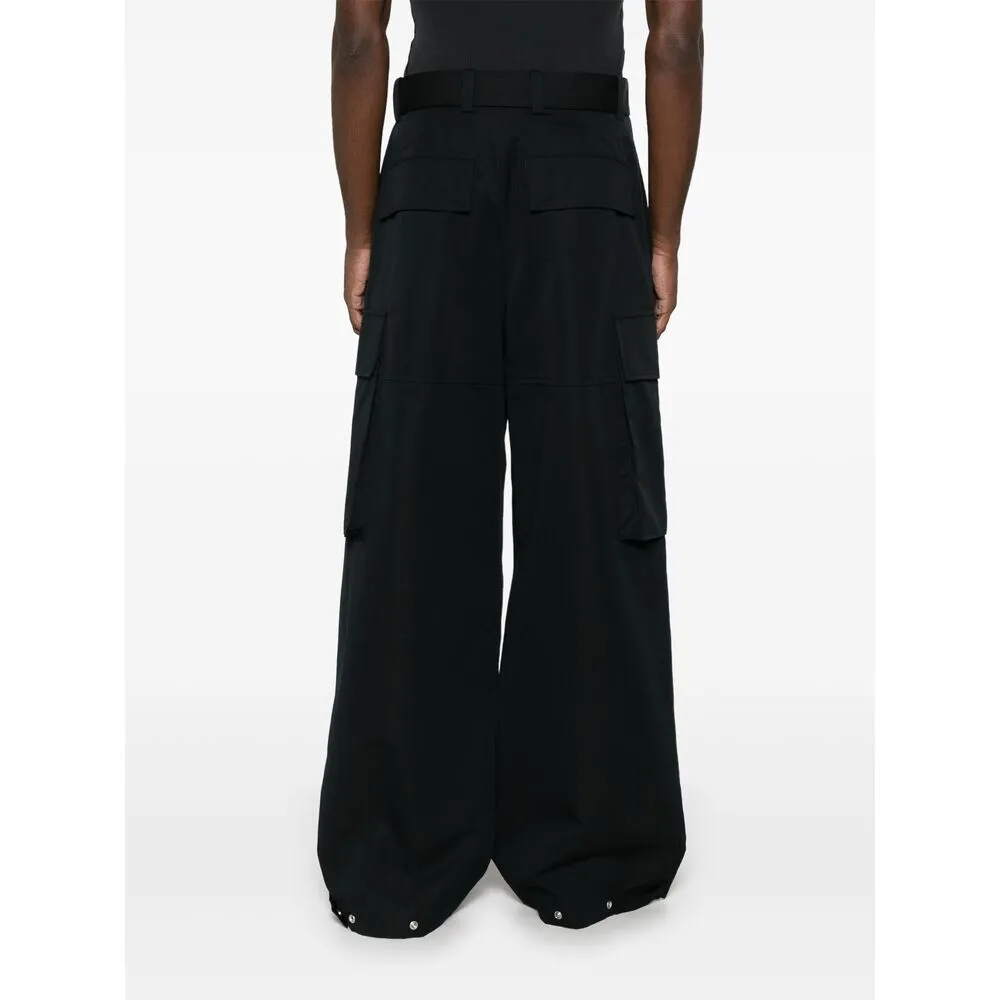 Jil Sander Black Wide-Leg Trousers sold by Lord & Taylor product image thumbnail 4