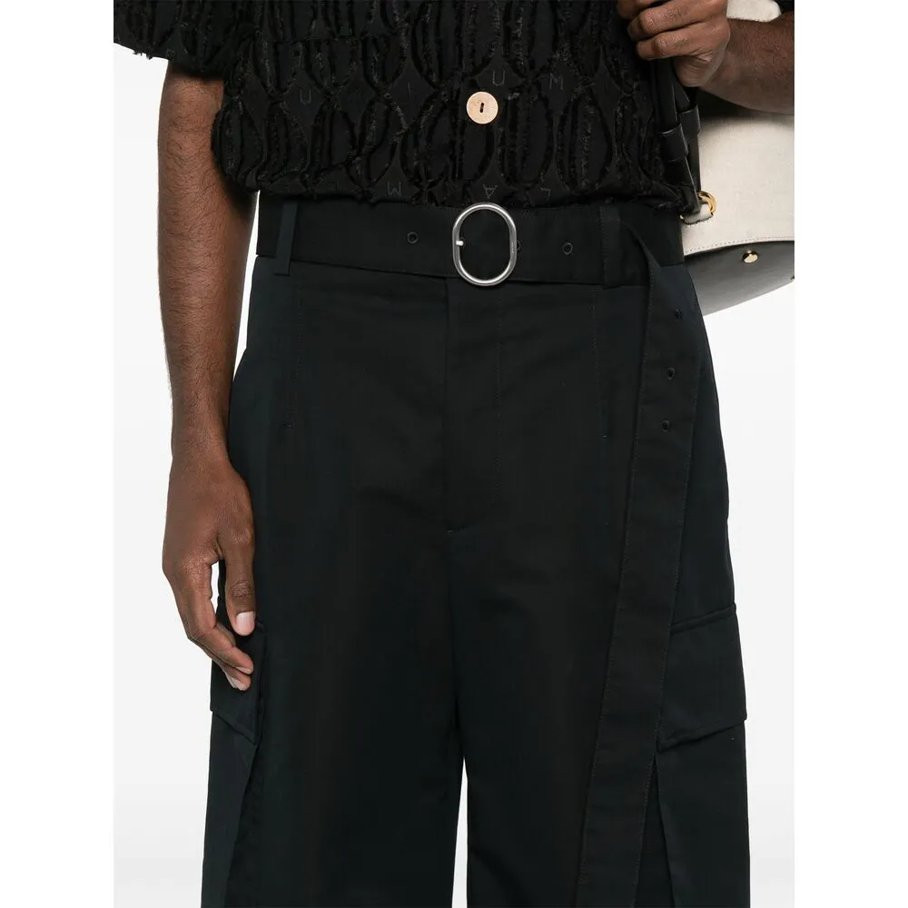 Jil Sander Black Wide-Leg Trousers sold by Lord & Taylor product image thumbnail 5