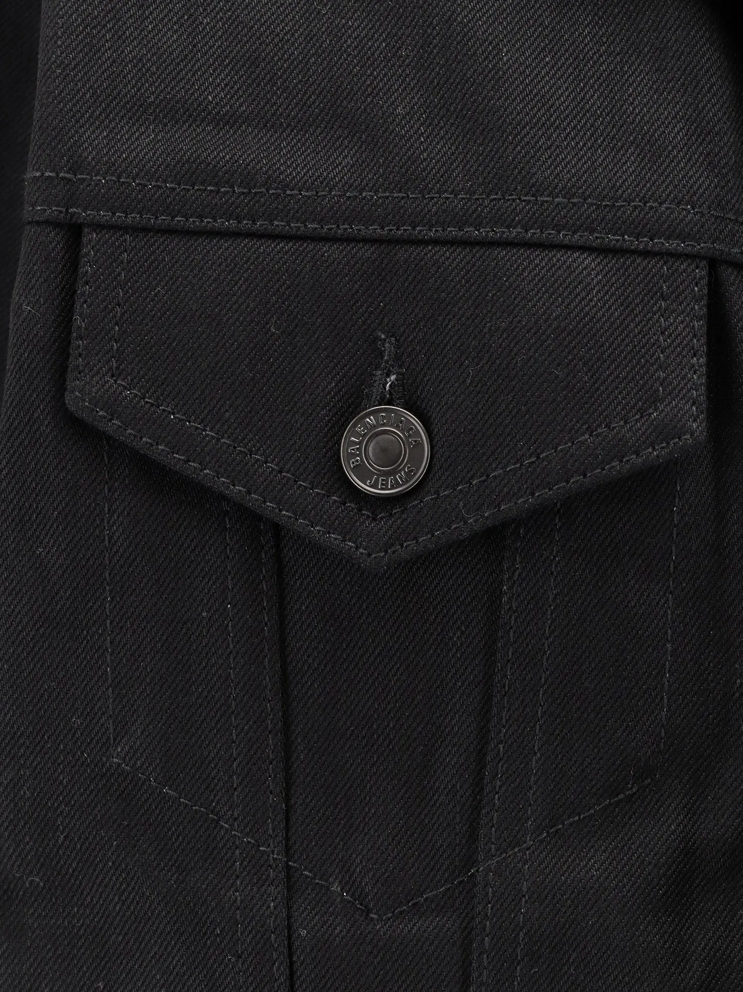 Balenciaga Standing Denim Jacket sold by Lord & Taylor product image thumbnail 3