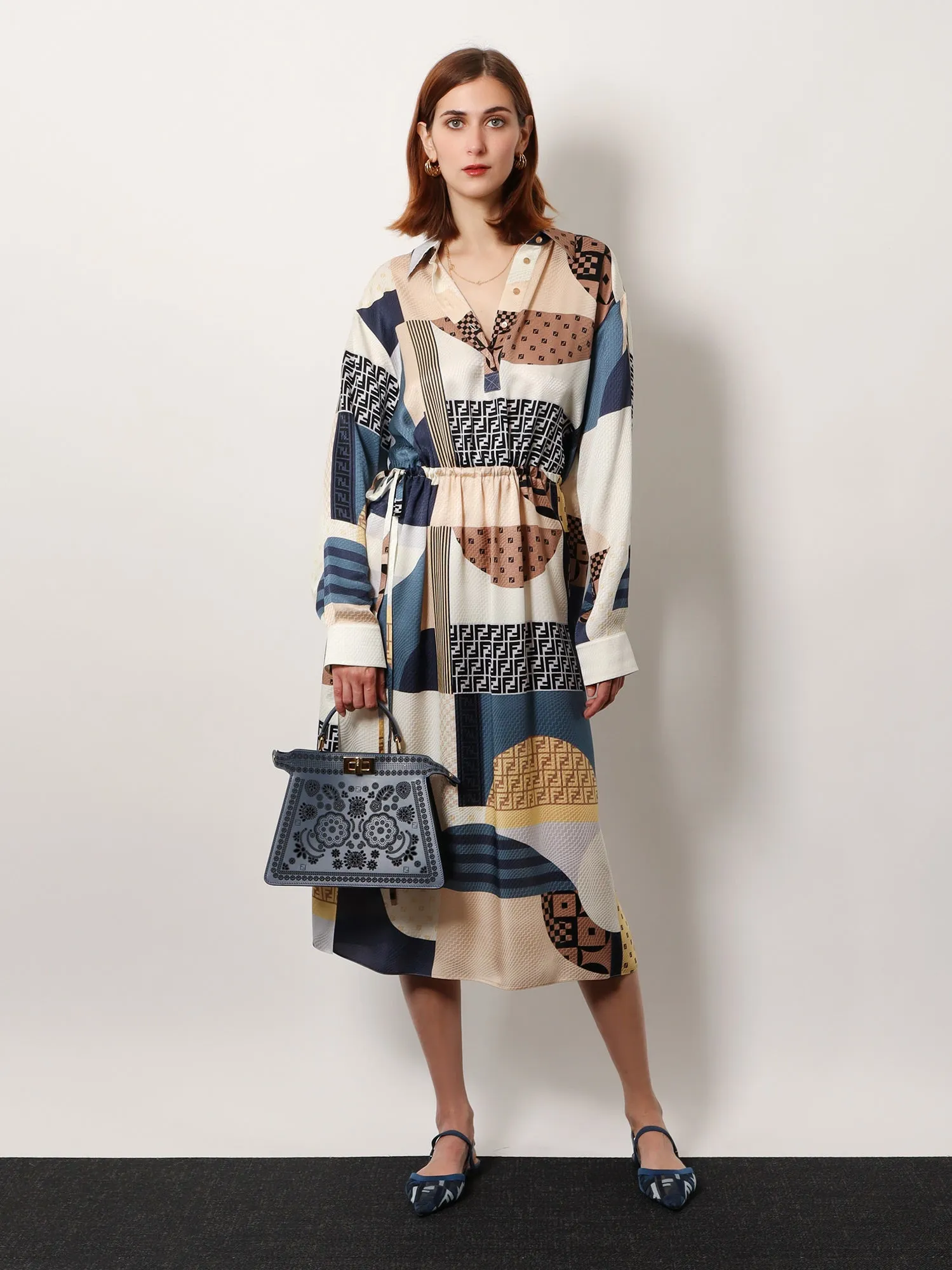 Patchwork Silk Dress sold by Lord & Taylor product image thumbnail 2