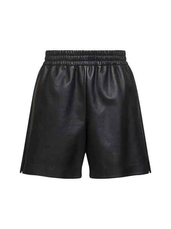 Black Lambskin Bermuda Shorts sold by Lord & Taylor