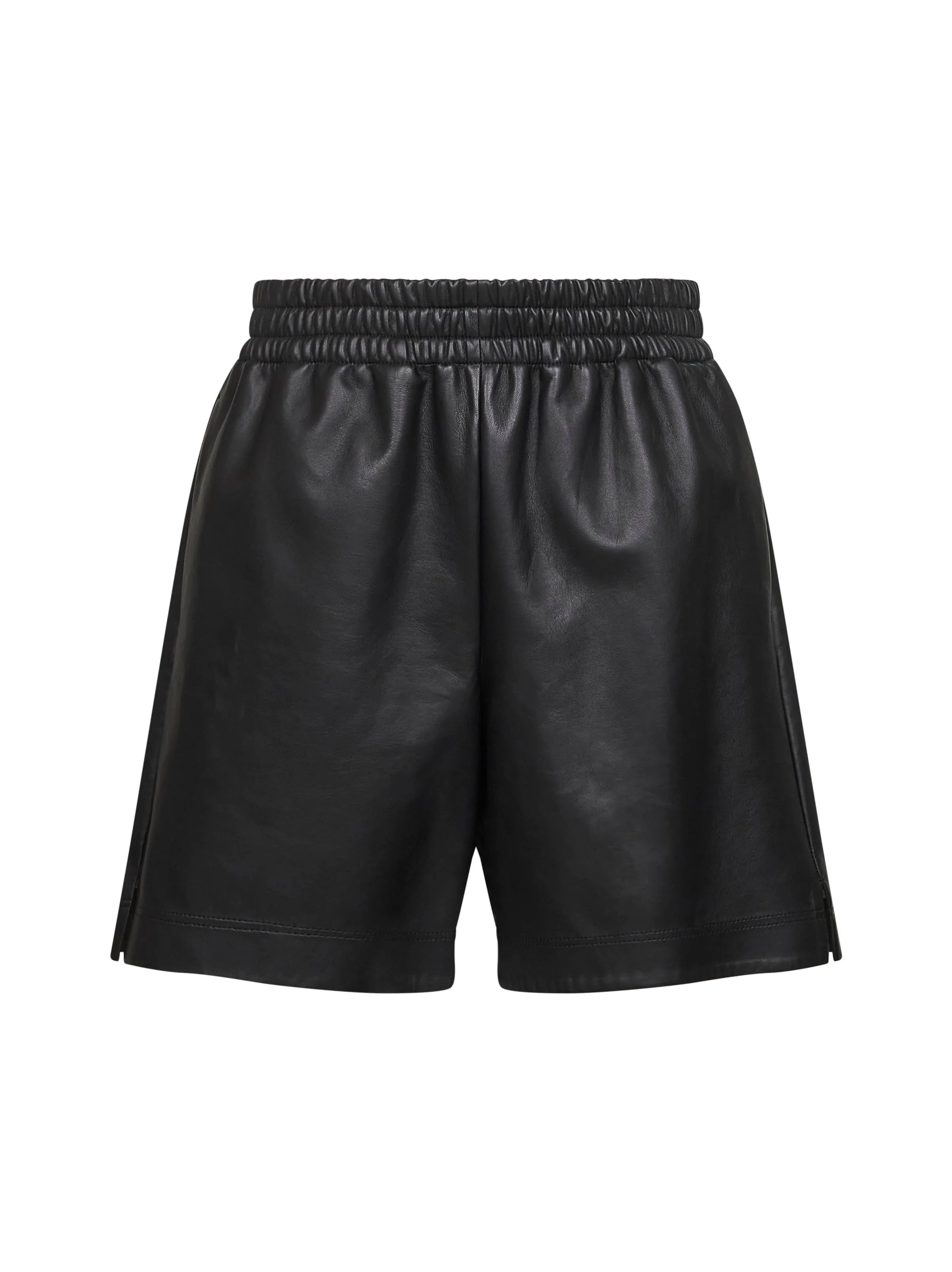 Black Lambskin Bermuda Shorts sold by Lord & Taylor