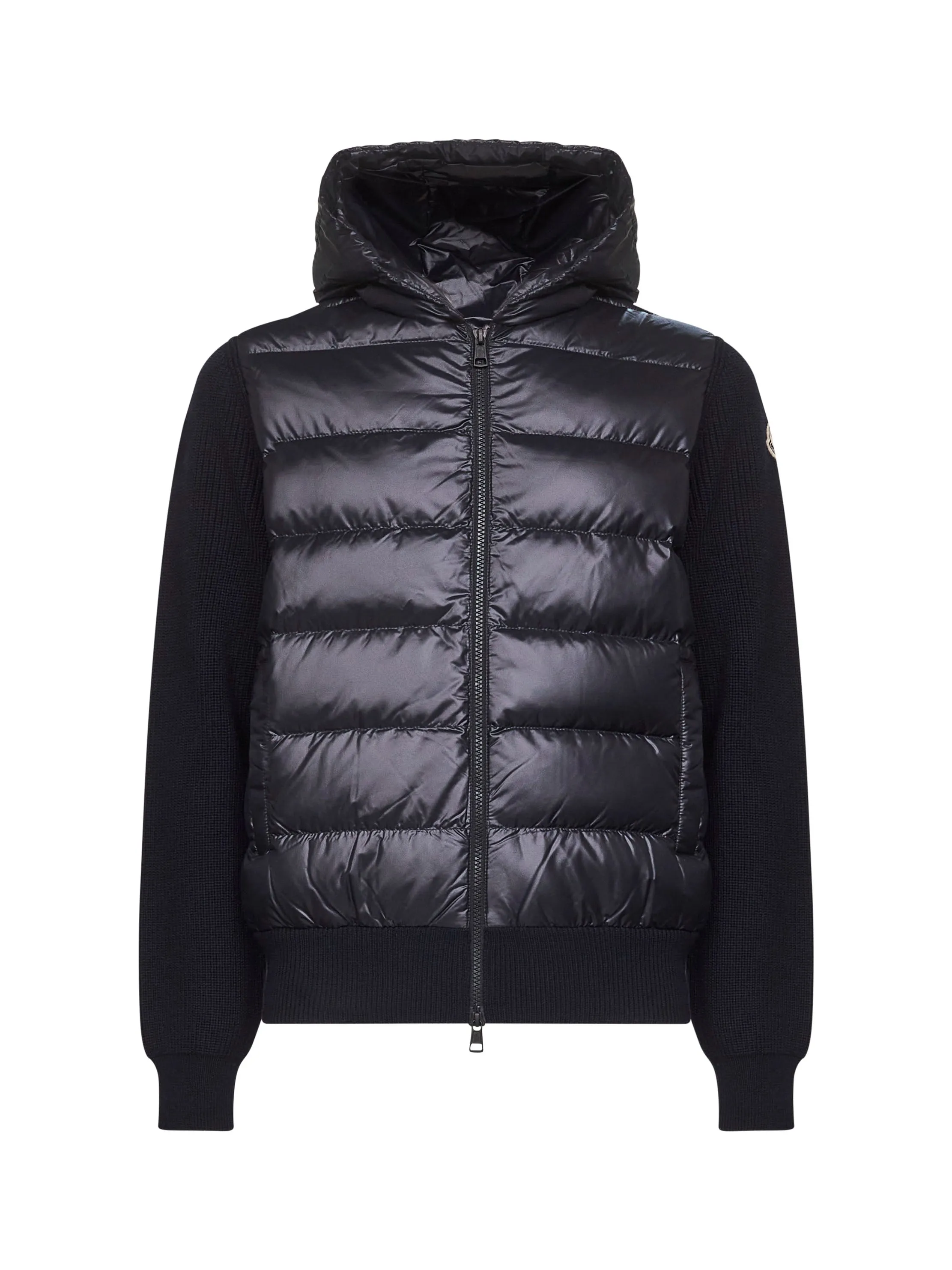 Blue Wool Hooded Padded Cardigan sold by Lord & Taylor