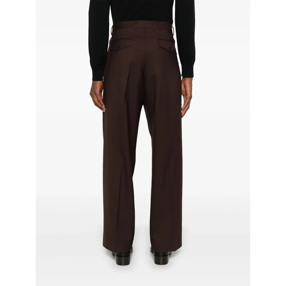 Wide Leg Chocolate Brown Trousers sold by Lord & Taylor product image thumbnail 4