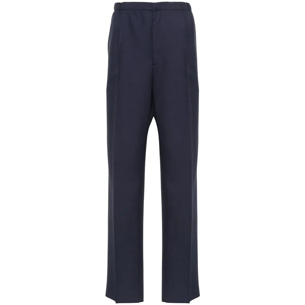 Fendi Navy Blue Virgin Wool Pants sold by Lord & Taylor