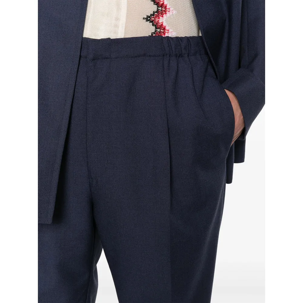 Fendi Navy Blue Virgin Wool Pants sold by Lord & Taylor product image thumbnail 2