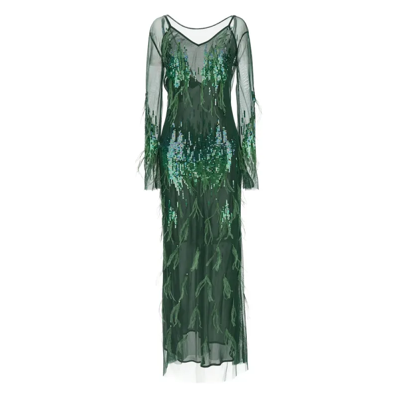 Pinko Green Sequin Dress sold by Lord & Taylor