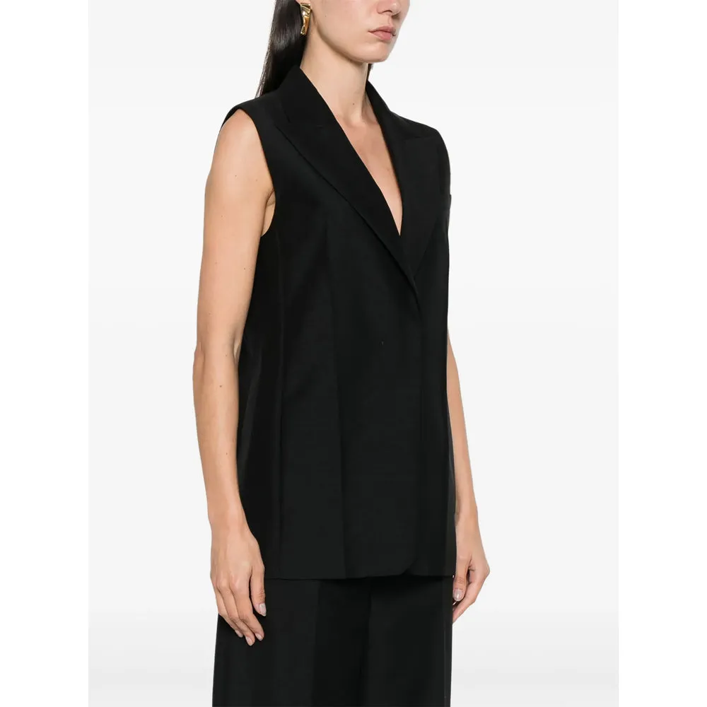 Fendi Black Mohair-Wool Blend Waistcoat sold by Lord & Taylor product image thumbnail 2