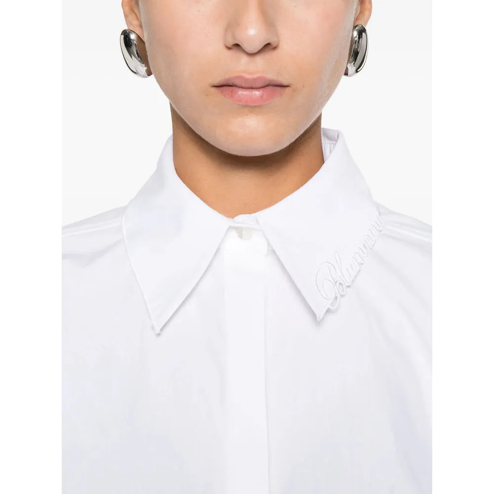 Blumarine White Cotton Shirt sold by Lord & Taylor product image thumbnail 5