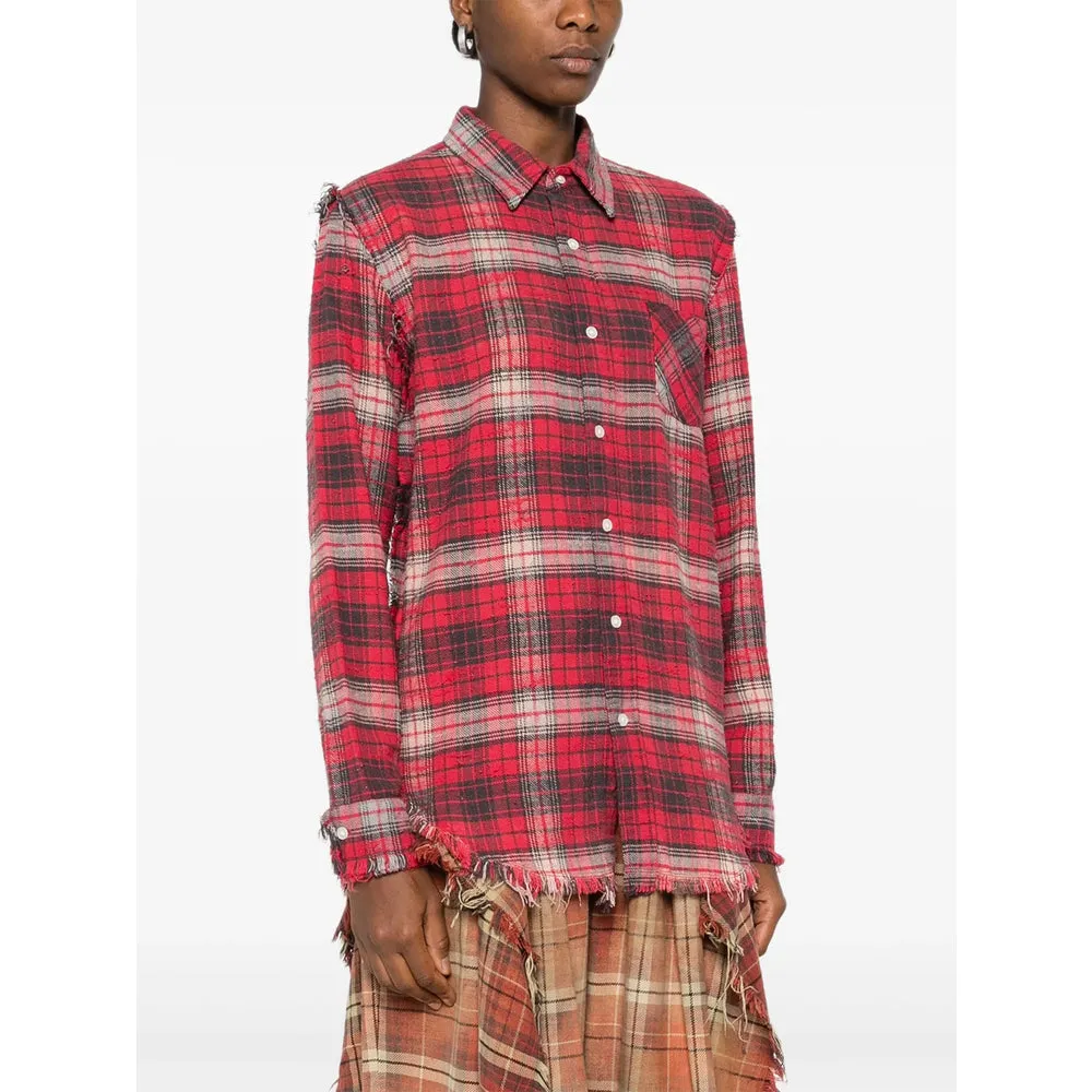 R13 Red Check Shirt sold by Lord & Taylor product image thumbnail 5