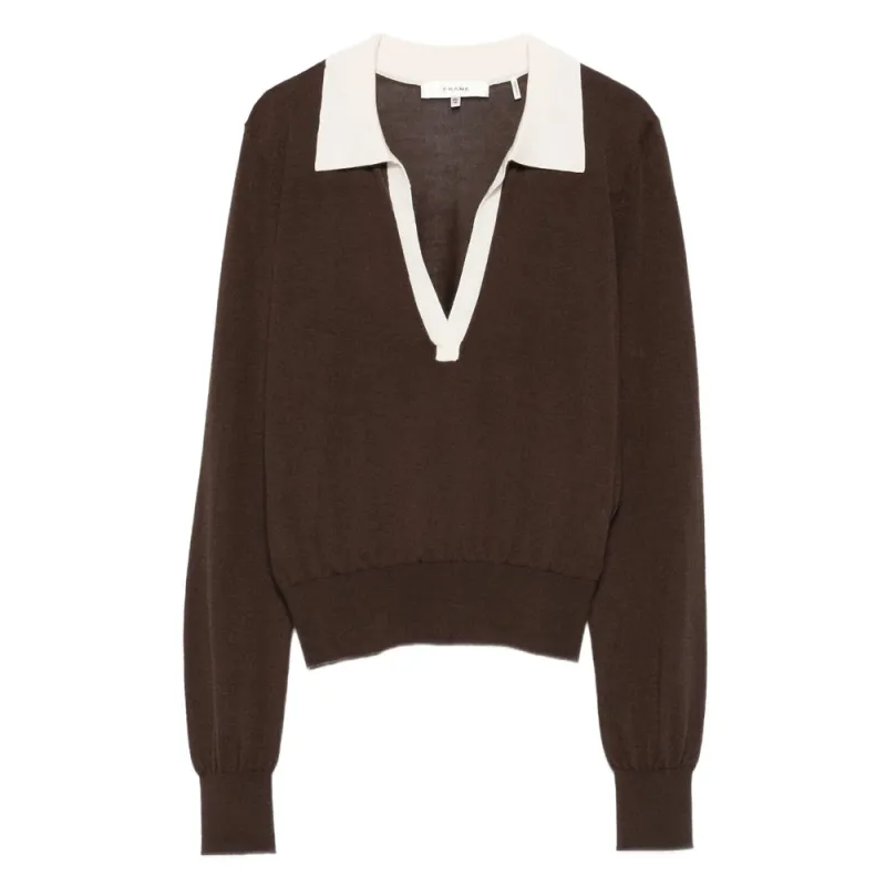 Brown V-Neck Sweater sold by Lord & Taylor