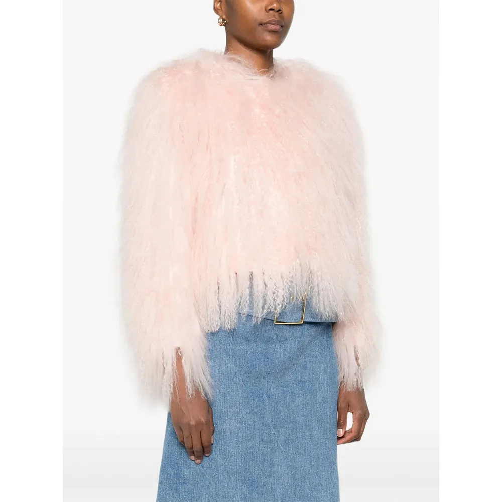 Pink Cropped Fur Jacket sold by Lord & Taylor product image thumbnail 5