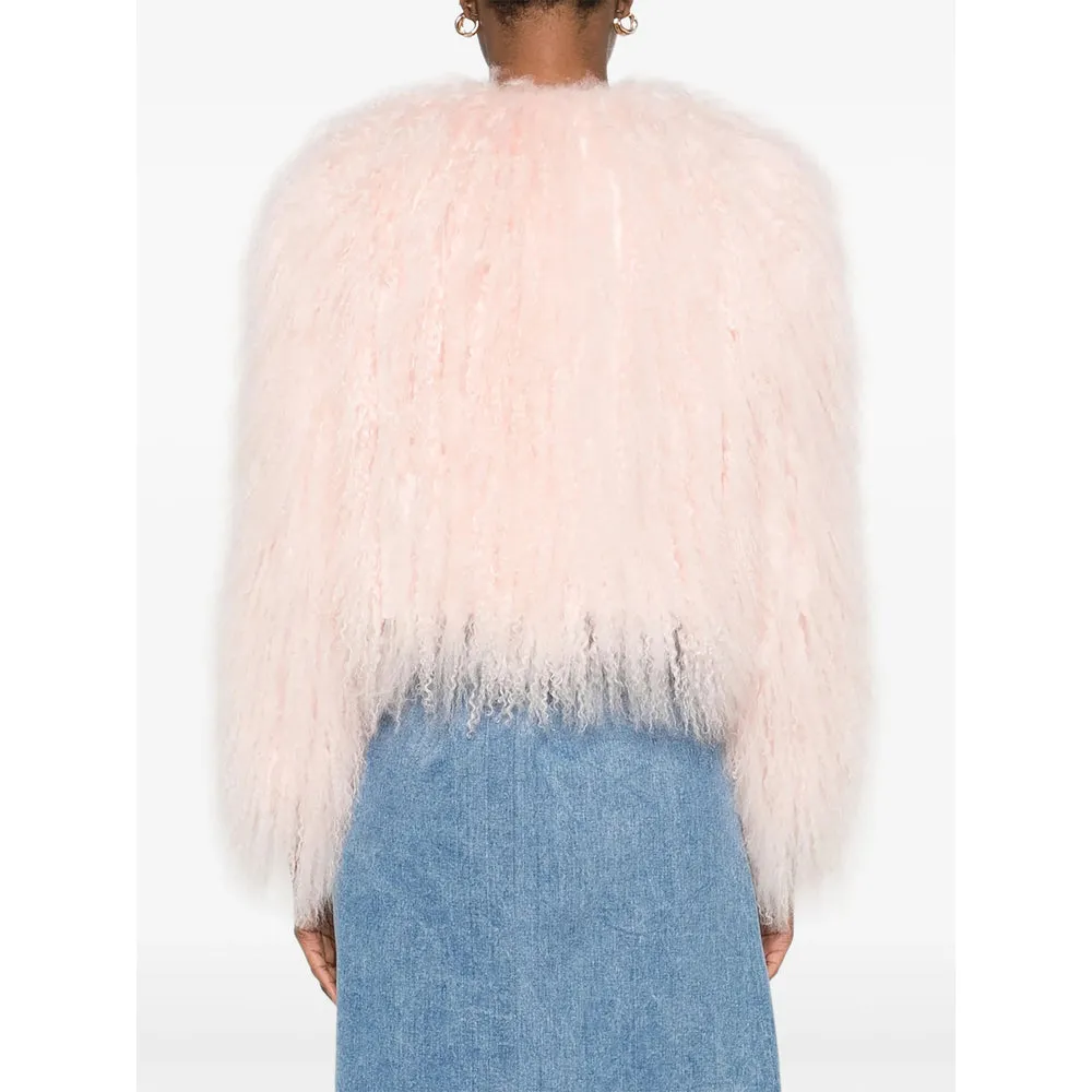 Pink Cropped Fur Jacket sold by Lord & Taylor product image thumbnail 4