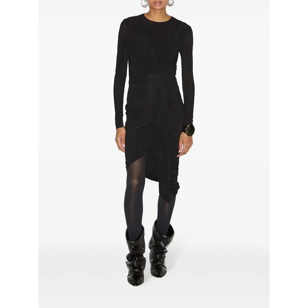 Isabel Marant Black Draped Dress sold by Lord & Taylor product image thumbnail 4