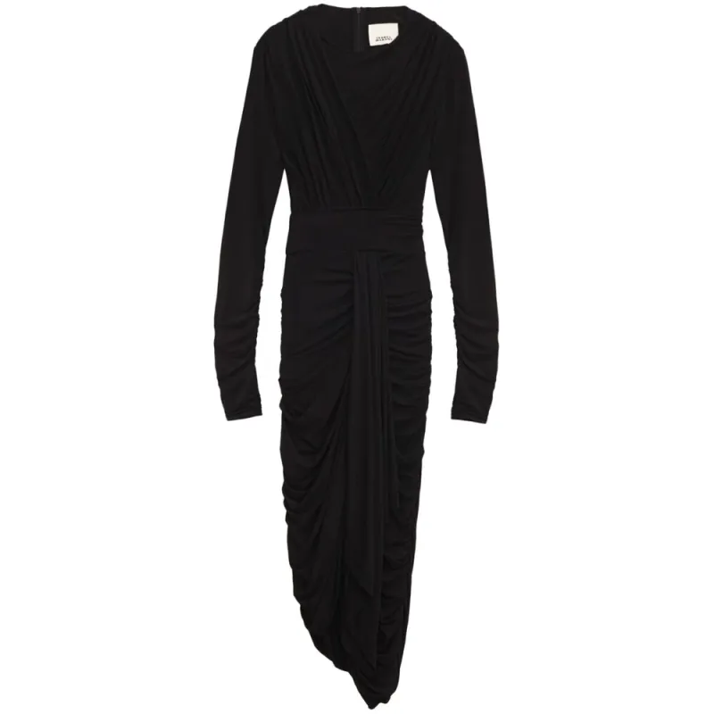 Isabel Marant Black Draped Dress sold by Lord & Taylor