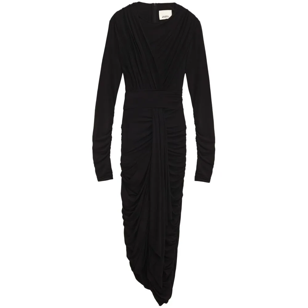 Isabel Marant Black Draped Dress sold by Lord & Taylor