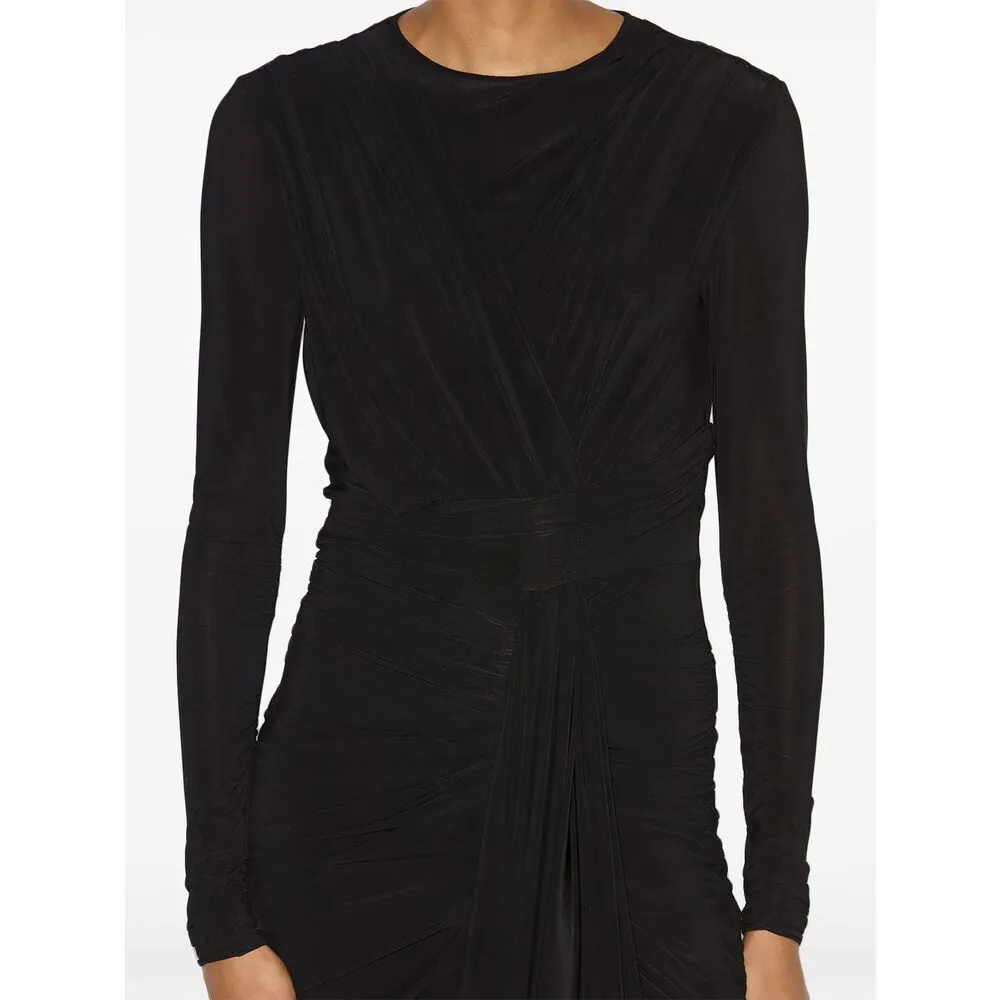 Isabel Marant Black Draped Dress sold by Lord & Taylor product image thumbnail 2