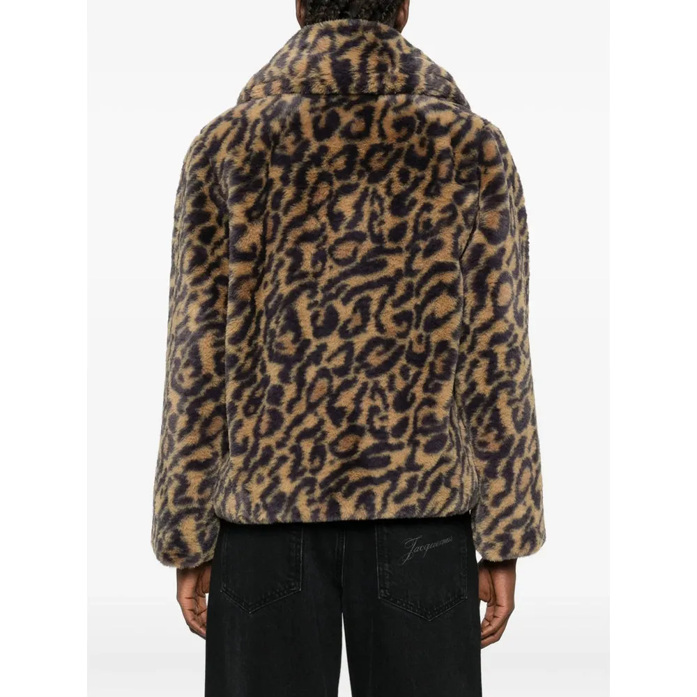 A.P.C. Brown Leopard Print Coat sold by Lord & Taylor product image thumbnail 2