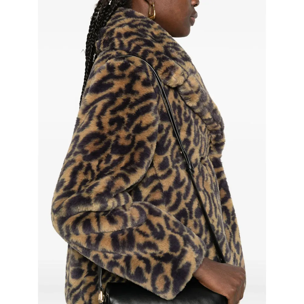 A.P.C. Brown Leopard Print Coat sold by Lord & Taylor product image thumbnail 3
