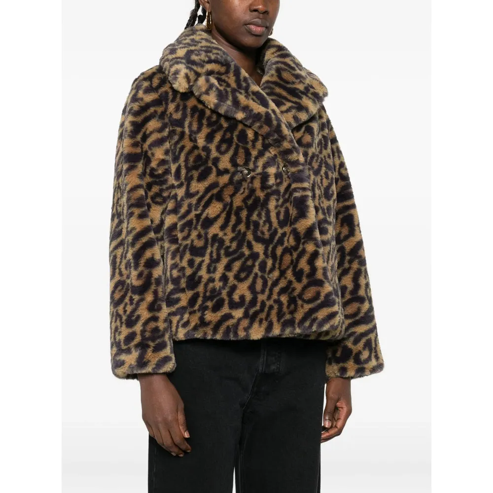 A.P.C. Brown Leopard Print Coat sold by Lord & Taylor product image thumbnail 5