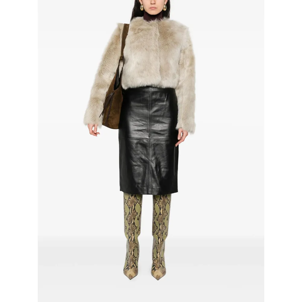 Iro Cropped Lamb Fur Outerwear sold by Lord & Taylor product image thumbnail 2