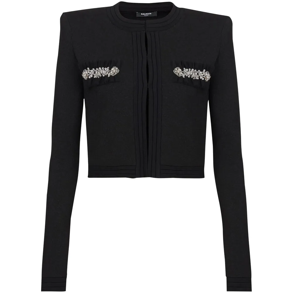 Balmain Black Knitted Sweater sold by Lord & Taylor