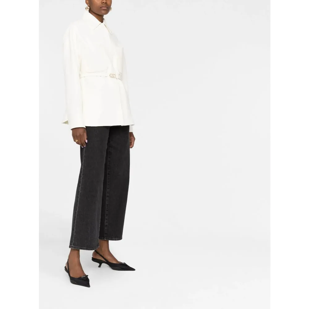 Fendi Beige Wool-Silk Blend Outerwear sold by Lord & Taylor product image thumbnail 2