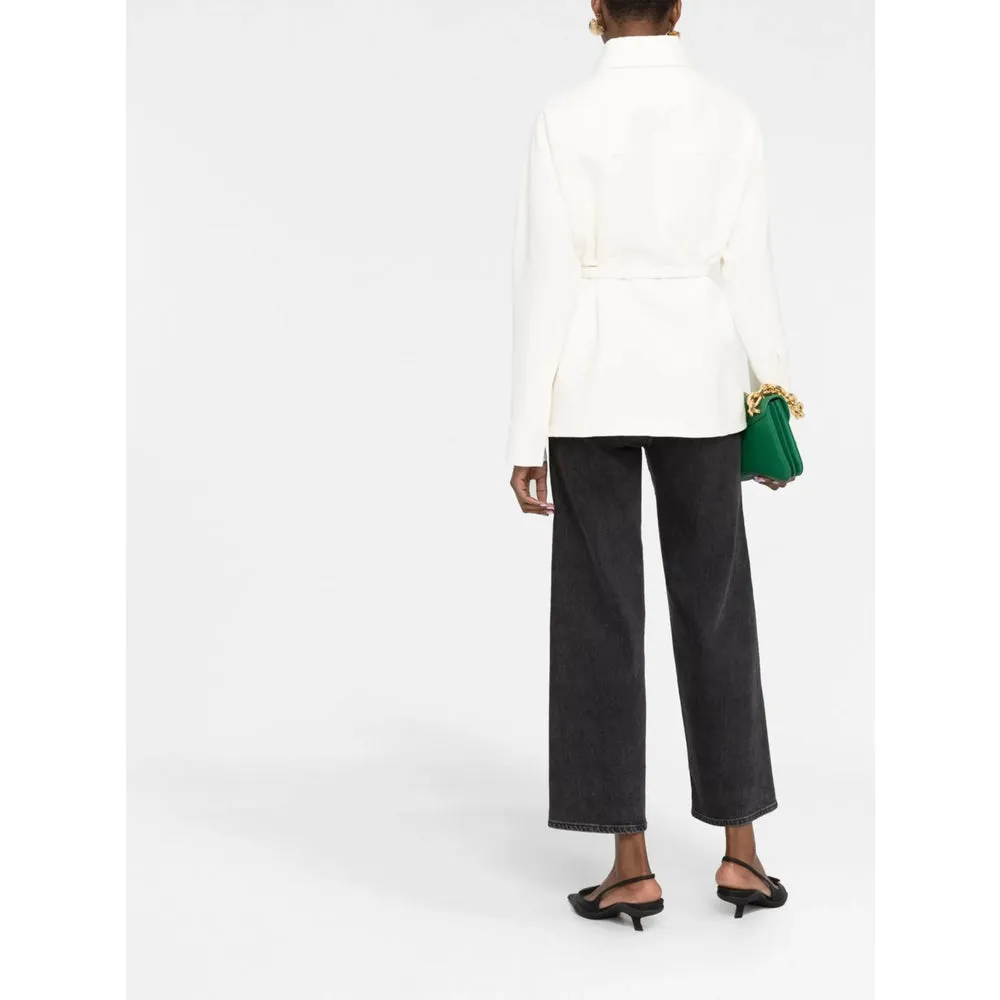 Fendi Beige Wool-Silk Blend Outerwear sold by Lord & Taylor product image thumbnail 3