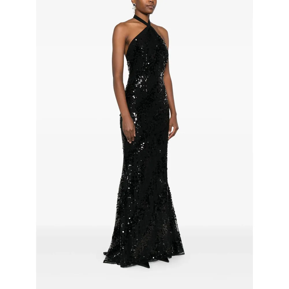 Elie Saab Black Sequin Dress sold by Lord & Taylor product image thumbnail 3