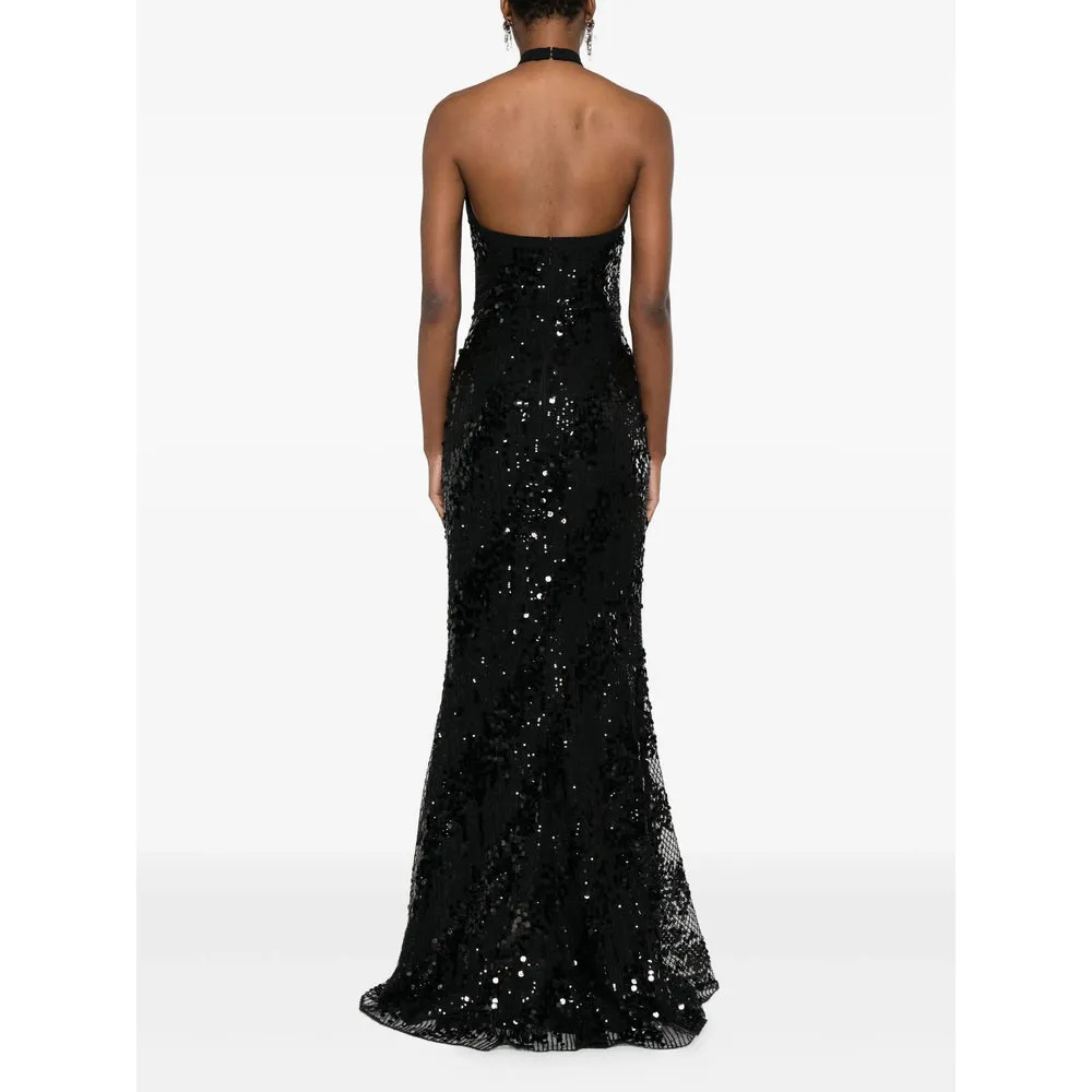 Elie Saab Black Sequin Dress sold by Lord & Taylor product image thumbnail 4