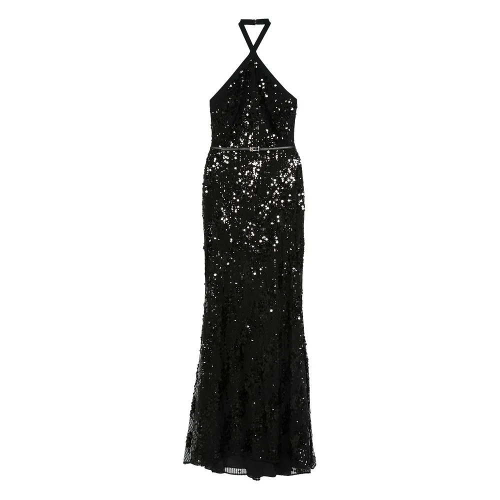 Elie Saab Black Sequin Dress sold by Lord & Taylor