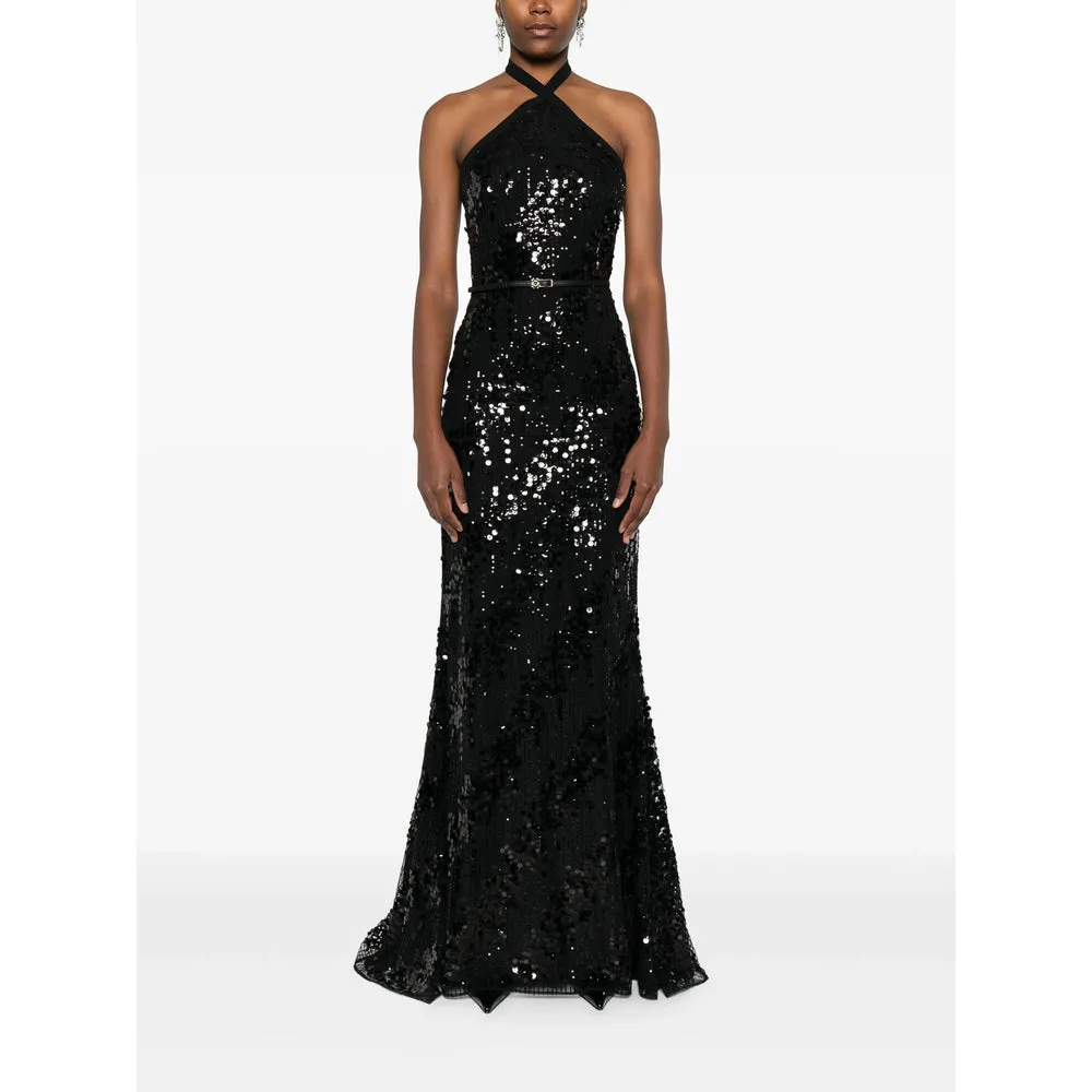 Elie Saab Black Sequin Dress sold by Lord & Taylor product image thumbnail 2