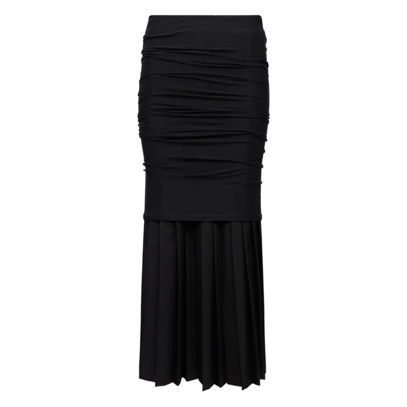 High-Waisted Skirt in Midnight Blue sold by Lord & Taylor
