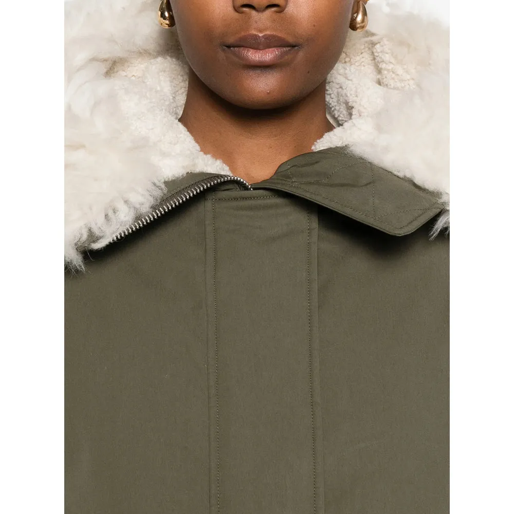Yves Salomon Olive Green Outerwear sold by Lord & Taylor product image thumbnail 3
