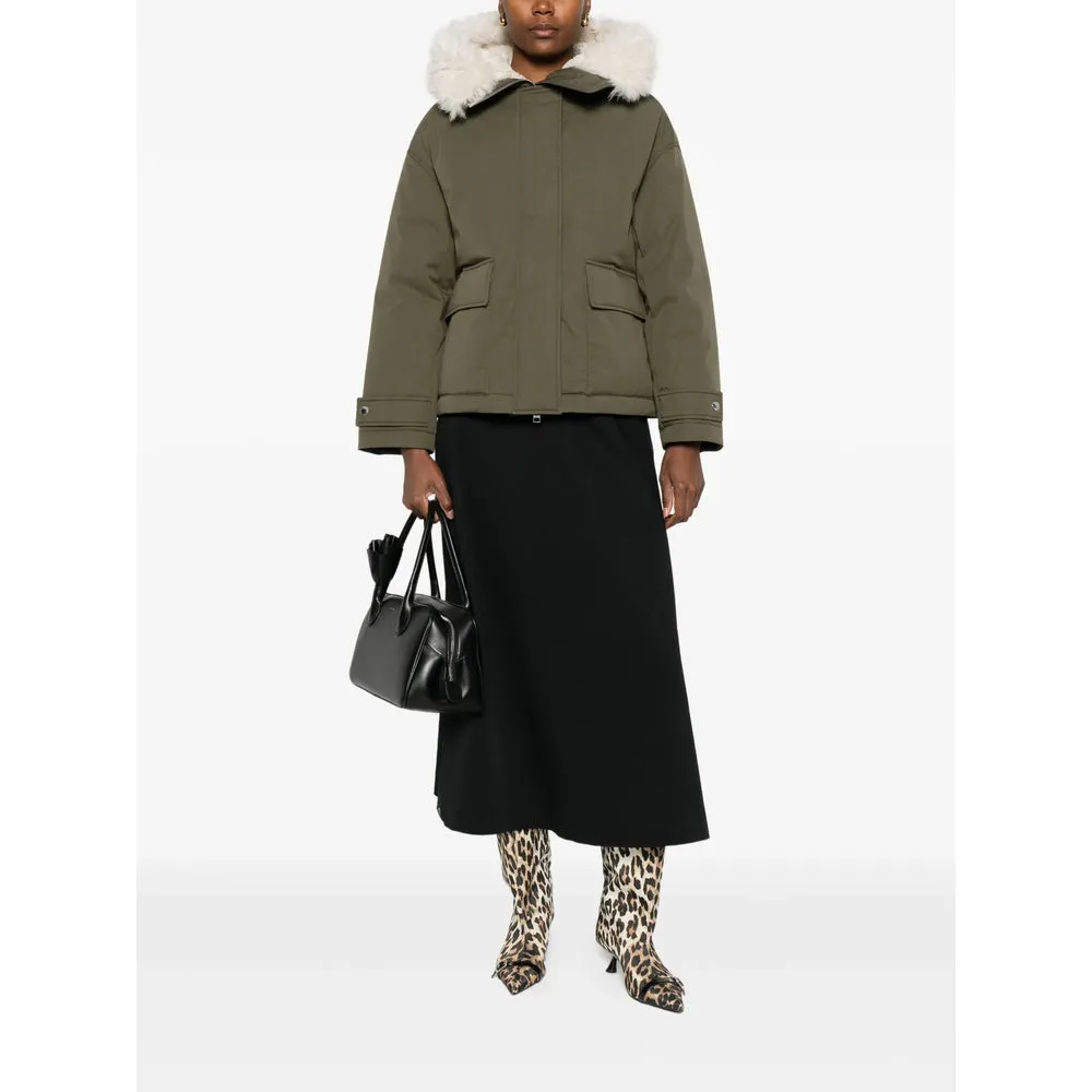 Yves Salomon Olive Green Outerwear sold by Lord & Taylor product image thumbnail 4