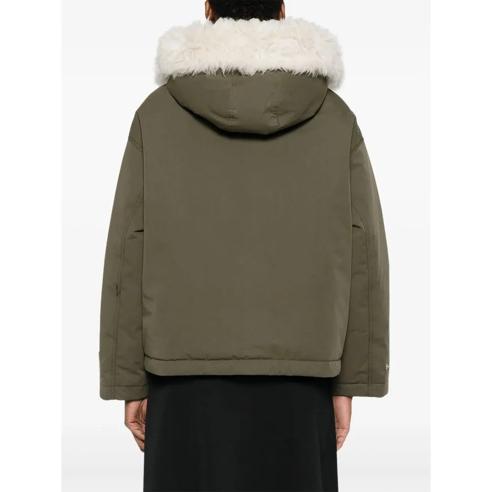 Yves Salomon Olive Green Outerwear sold by Lord & Taylor product image thumbnail 5