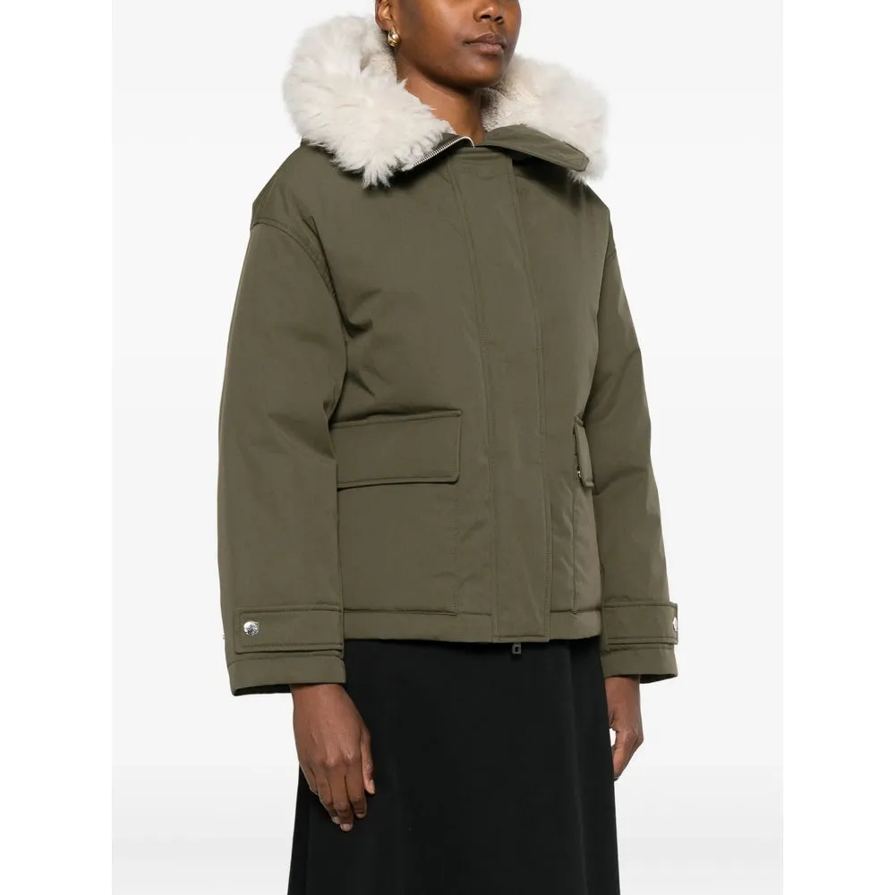 Yves Salomon Olive Green Outerwear sold by Lord & Taylor product image thumbnail 2
