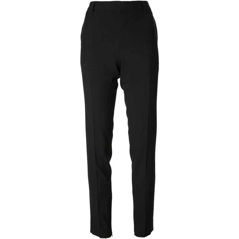 Tom Ford Black Wool Zip Ankle Trousers sold by Lord & Taylor