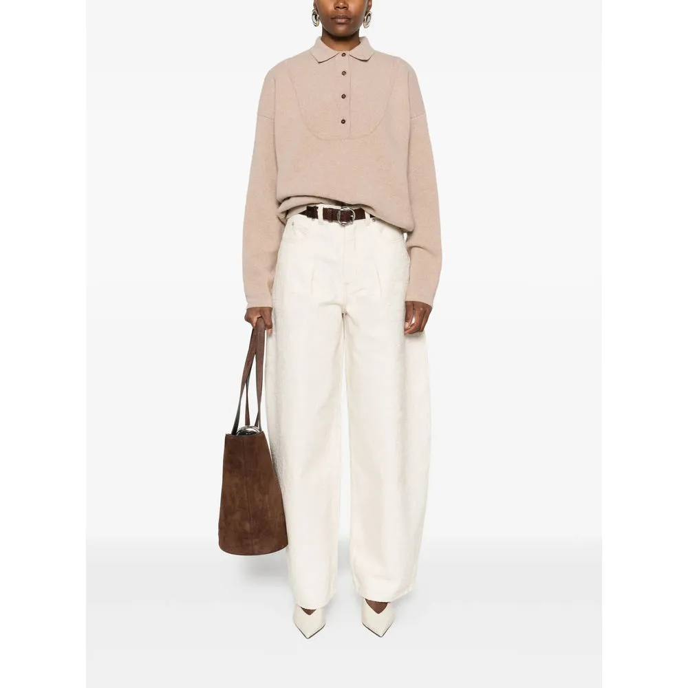 Jacquemus Beige Polo Neck Sweater sold by Lord & Taylor product image thumbnail 3