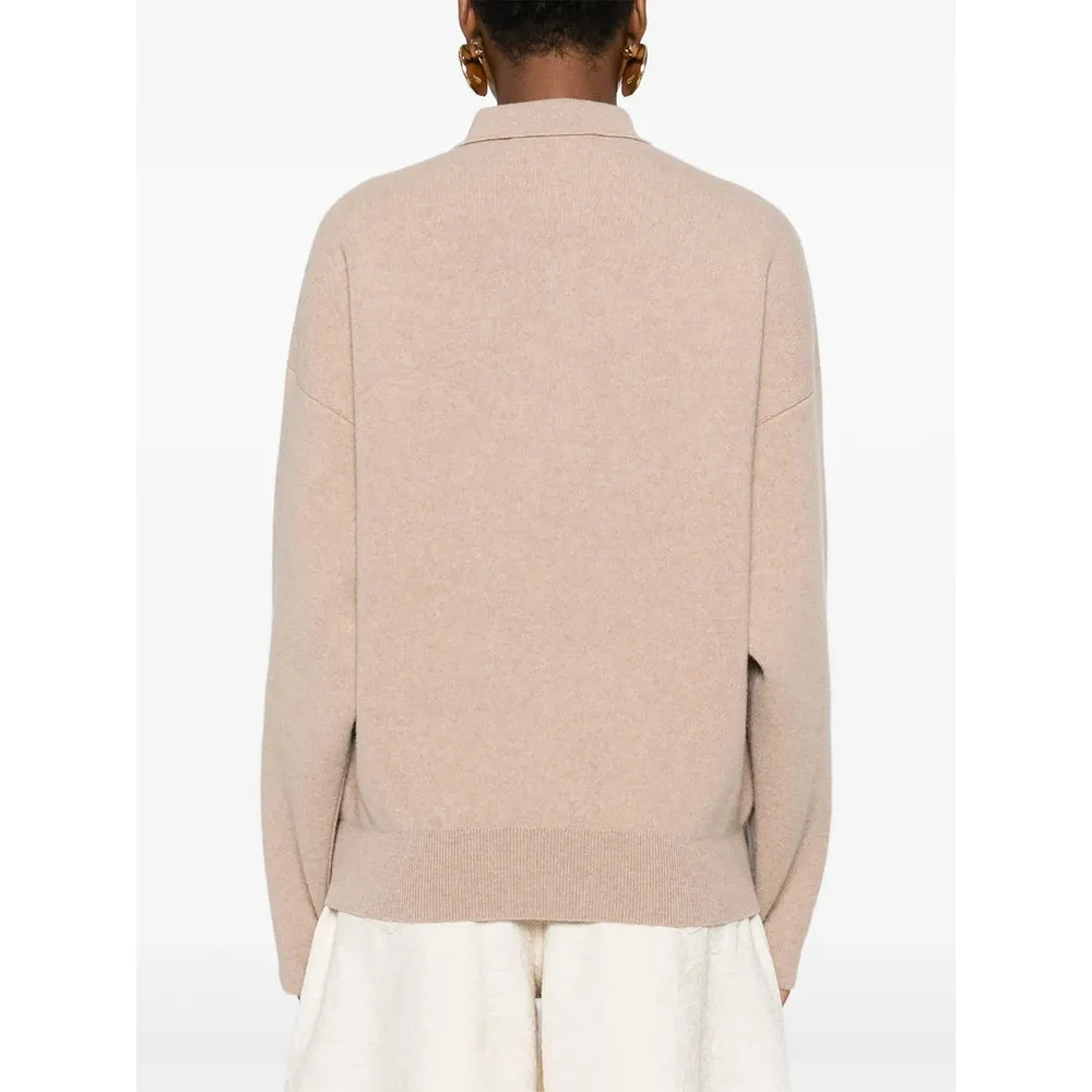 Jacquemus Beige Polo Neck Sweater sold by Lord & Taylor product image thumbnail 5