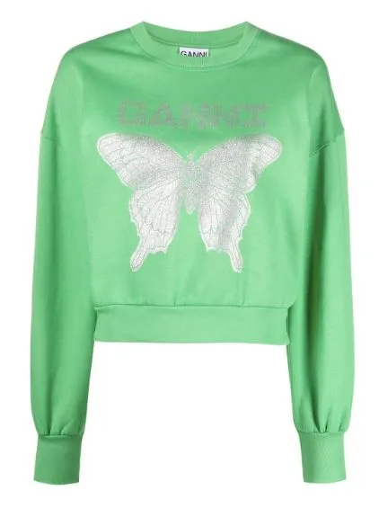 KELLY GREEN COTTON SWEATER sold by Lord & Taylor