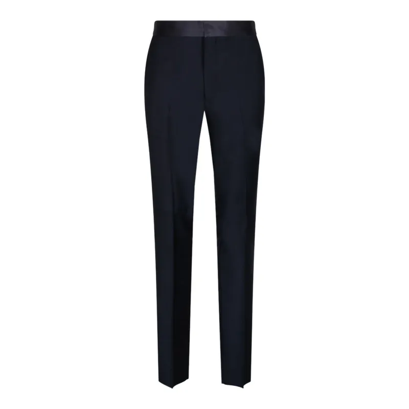 BLUE WOOL MOHAIR TROUSERS sold by Lord & Taylor