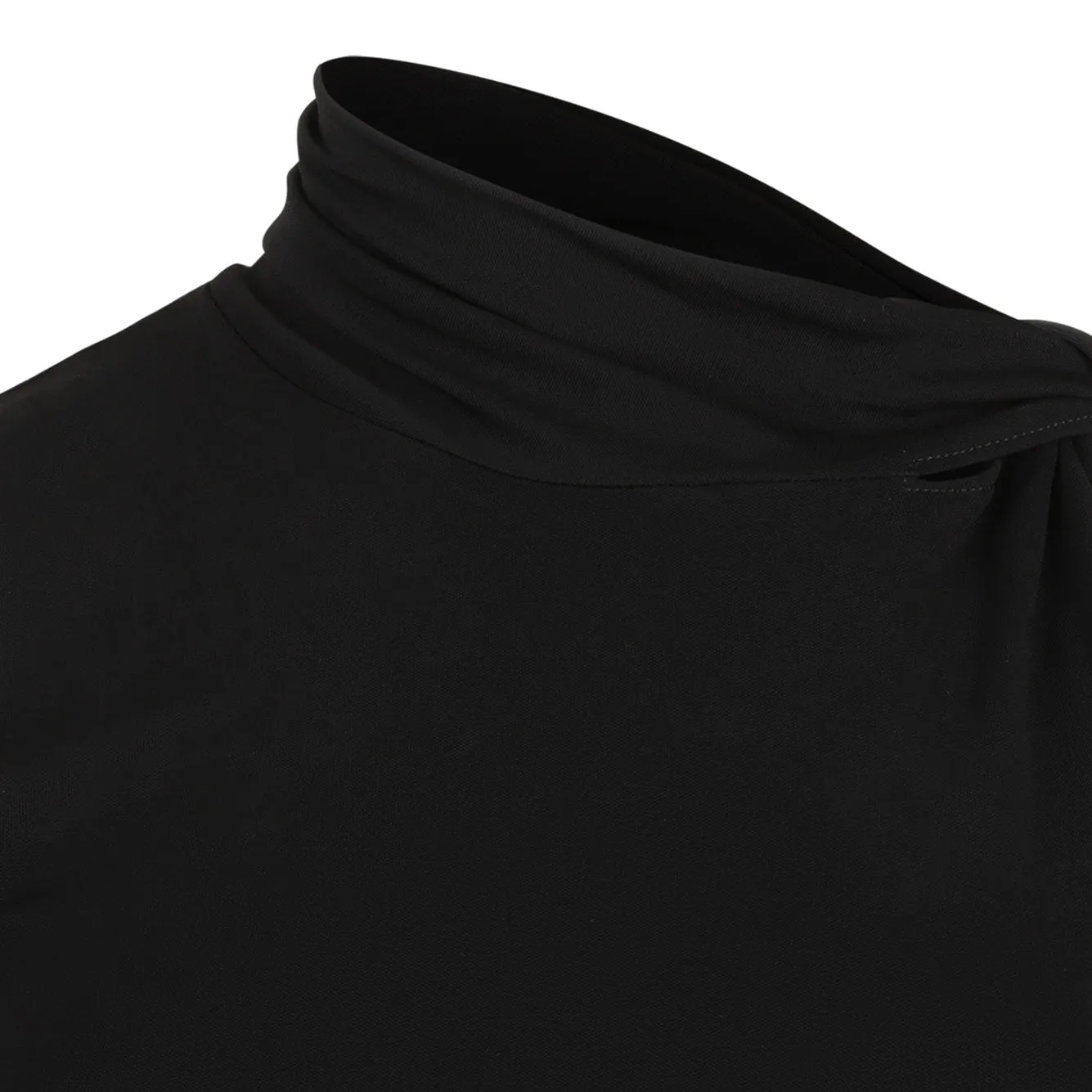 BLACK VISCOSE BLEND TOP sold by Lord & Taylor product image thumbnail 3