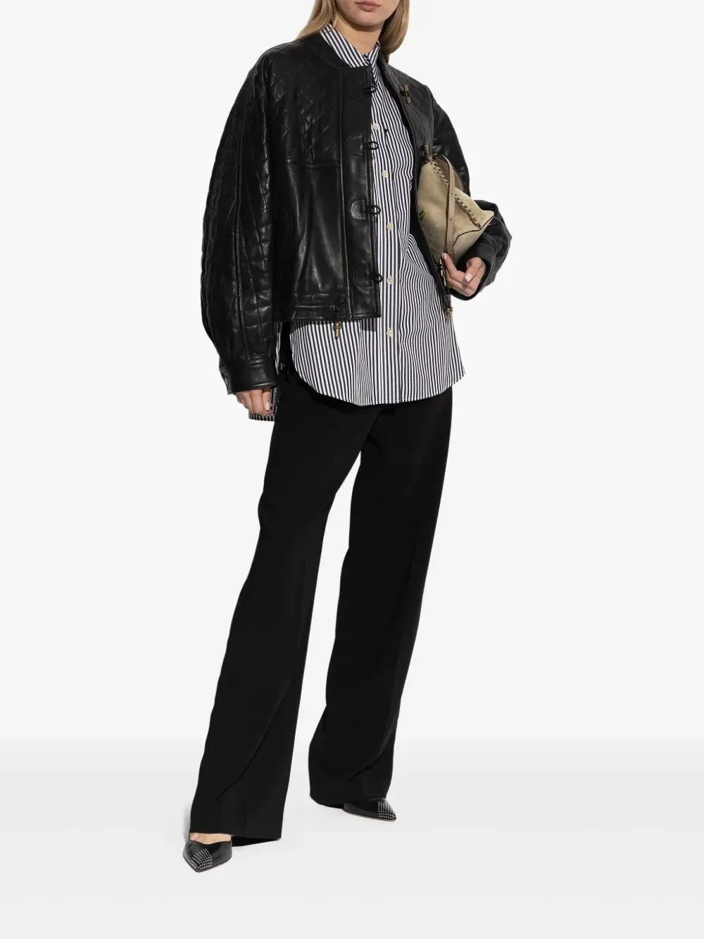 BLACK ACETATE TROUSERS sold by Lord & Taylor product image thumbnail 2