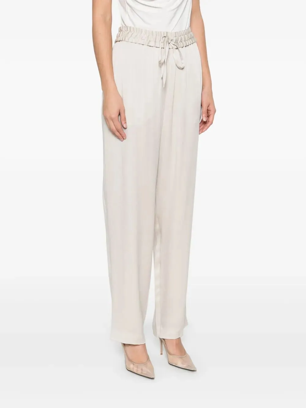 CHALK VISCOSE TROUSERS sold by Lord & Taylor product image thumbnail 4