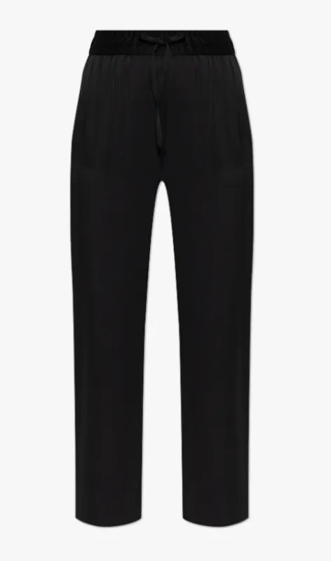 BLACK VISCOSE BLEND TROUSERS sold by Lord & Taylor
